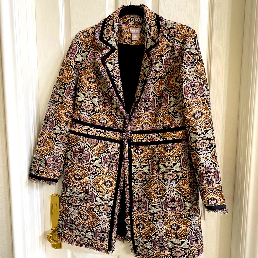 Chico’s Multi-Colored Coat Jacket